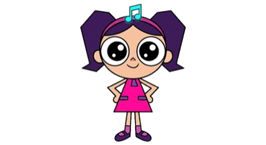 Harmony character from the Lively Keys practice app